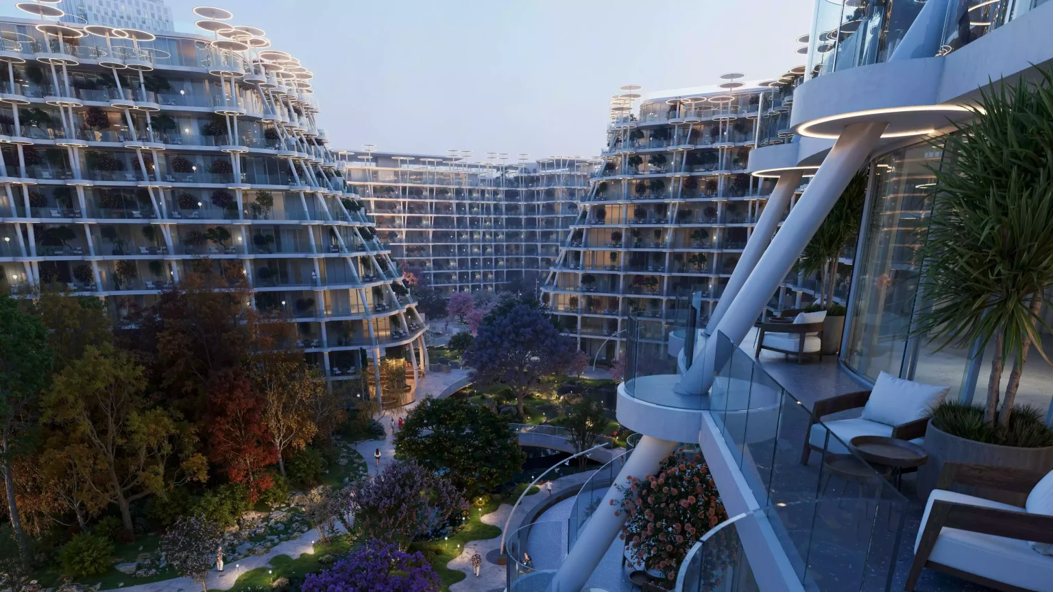 Sakura Gardens exterior architecture with landscaped surroundings