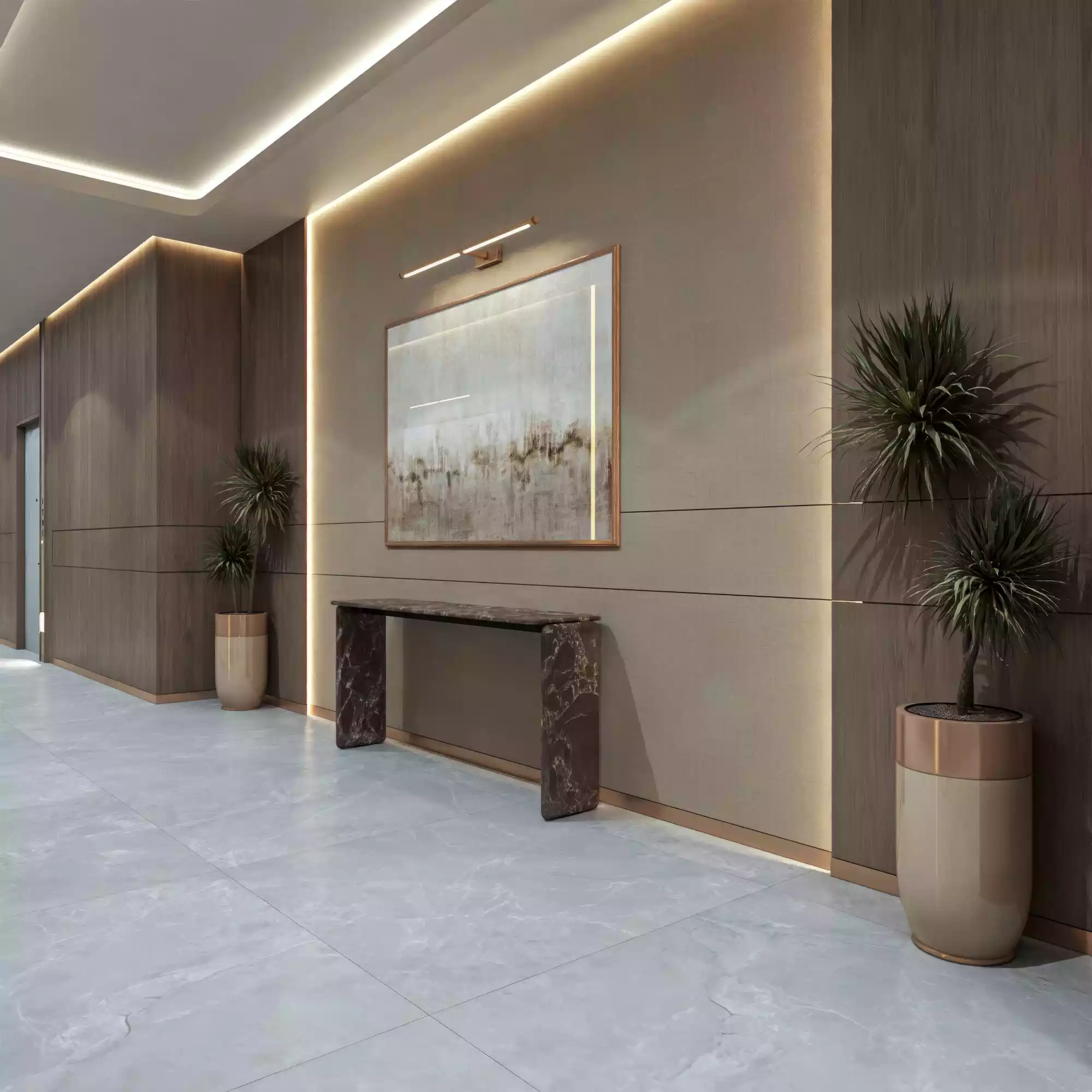 Sakura Gardens lift lobby